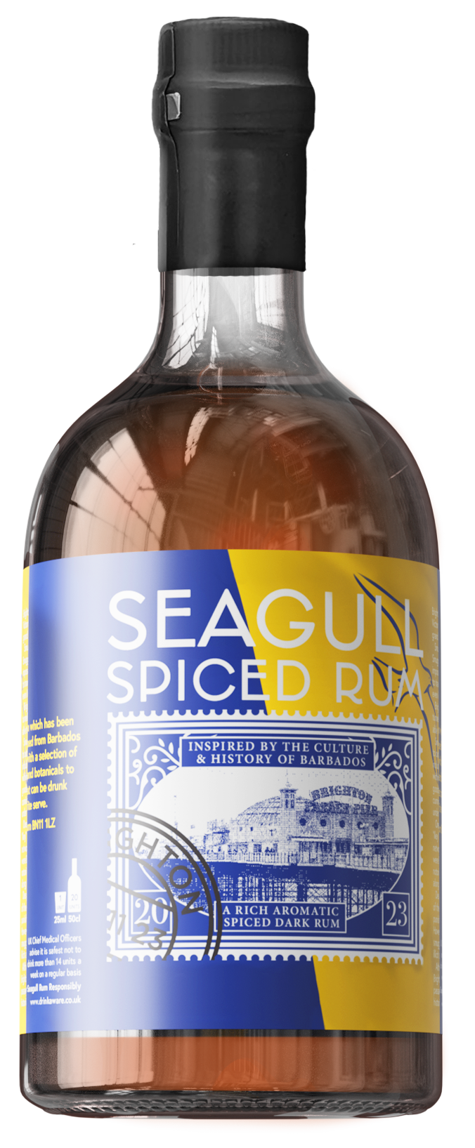 Seagull Spiced Rum Bottle